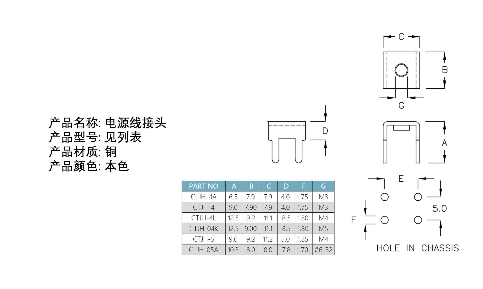 配线器材 电源线接头 CTJH-4A